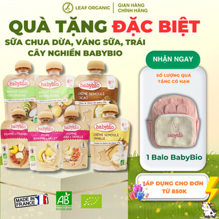 Sữa chua dừa hữu cơ cho bé vị táo, lê Babybio 85g (≥ 6 tháng)