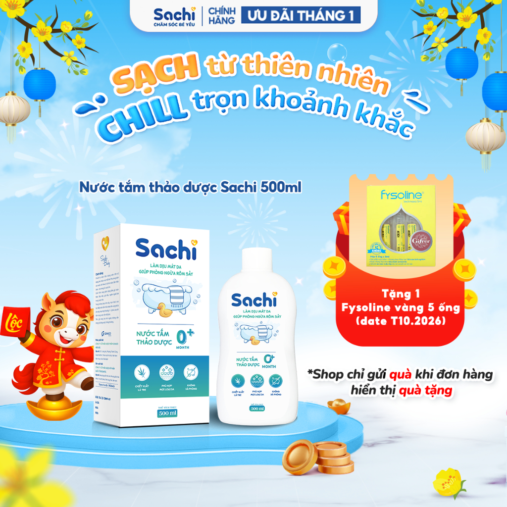 Nước Tắm Thảo Dược Sachi - Hình ảnh thực tế