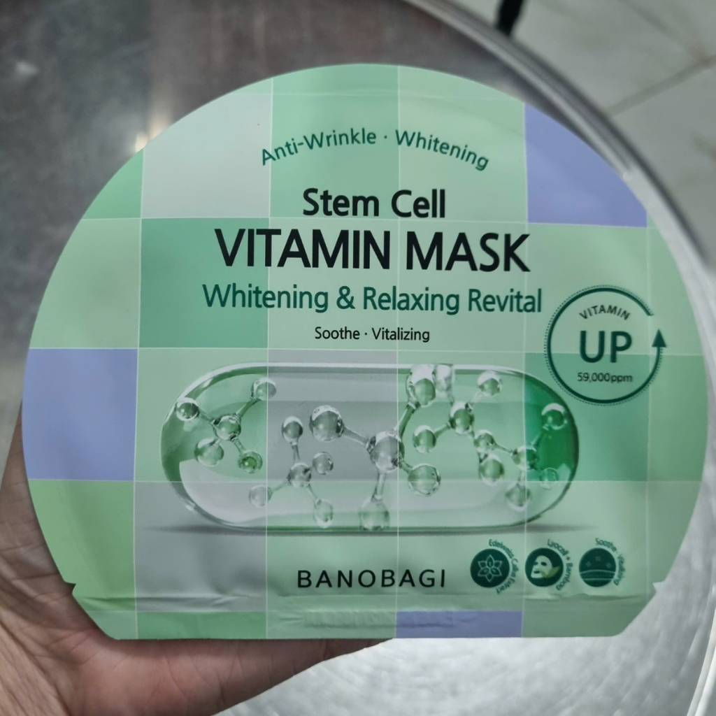[Lẻ miếng] Mặt Nạ Bổ Sung Vitamin thần thánh Vita Genic/ Stem Cell BANOBAGI 30ml - 1 miếng (No Box)