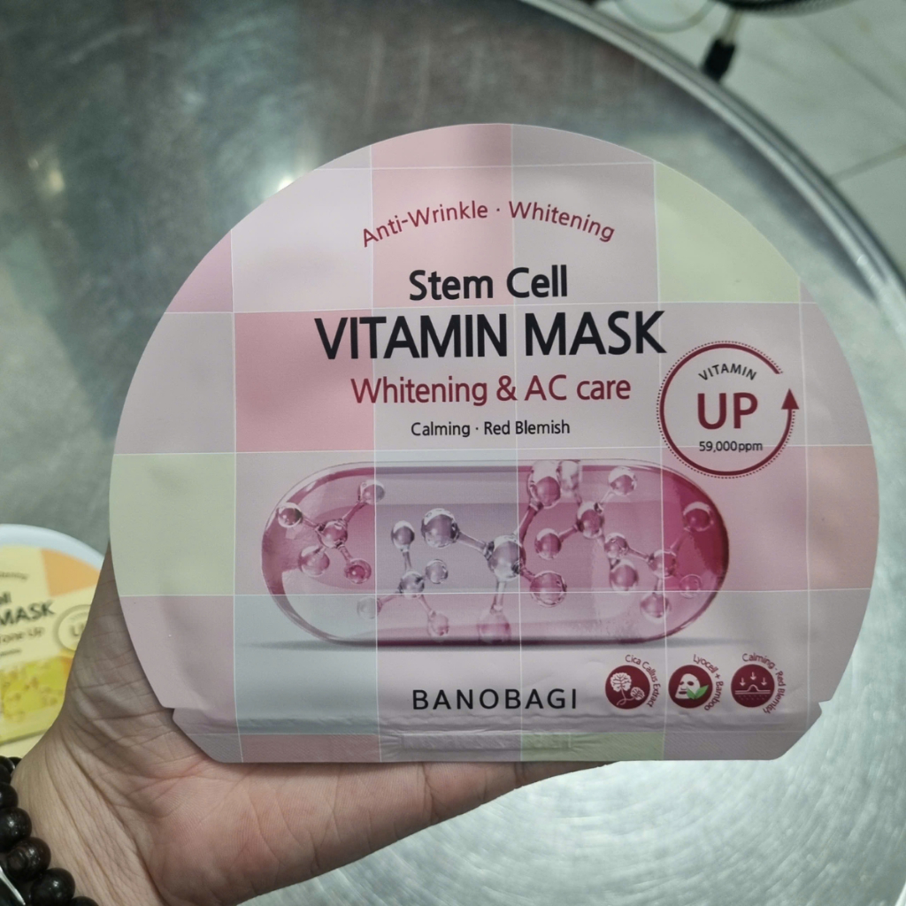 [Lẻ miếng] Mặt Nạ Bổ Sung Vitamin thần thánh Vita Genic/ Stem Cell BANOBAGI 30ml - 1 miếng (No Box)