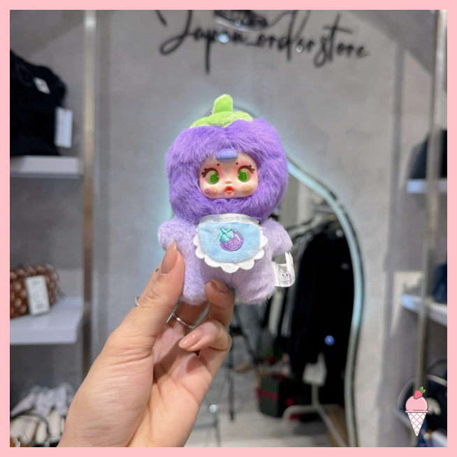 [Hỏa tốc HCM] Blind box móc khóa gấu bông Lovely Trái cây MM Milk Candy Fruit chính hãng