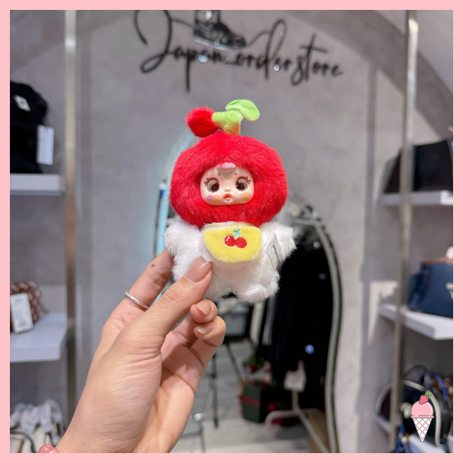 [Hỏa tốc HCM] Blind box móc khóa gấu bông Lovely Trái cây MM Milk Candy Fruit chính hãng