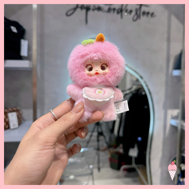[Hỏa tốc HCM] Blind box móc khóa gấu bông Lovely Trái cây MM Milk Candy Fruit chính hãng