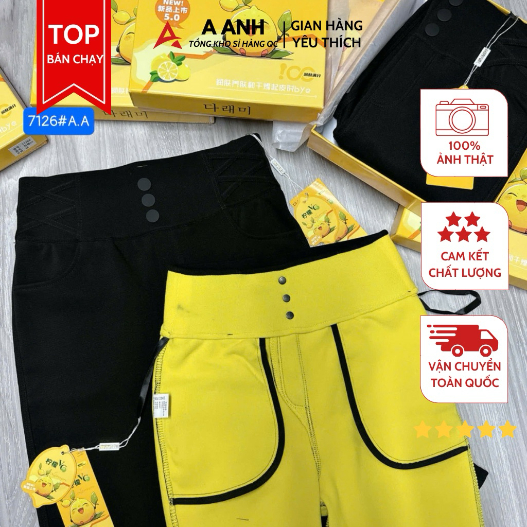 Quần cam 7126# lót nỉ vừa. hàng QC full hộp