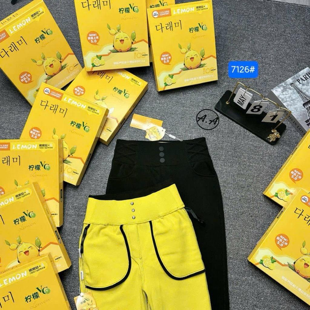 Quần cam 7126# lót nỉ vừa. hàng QC full hộp