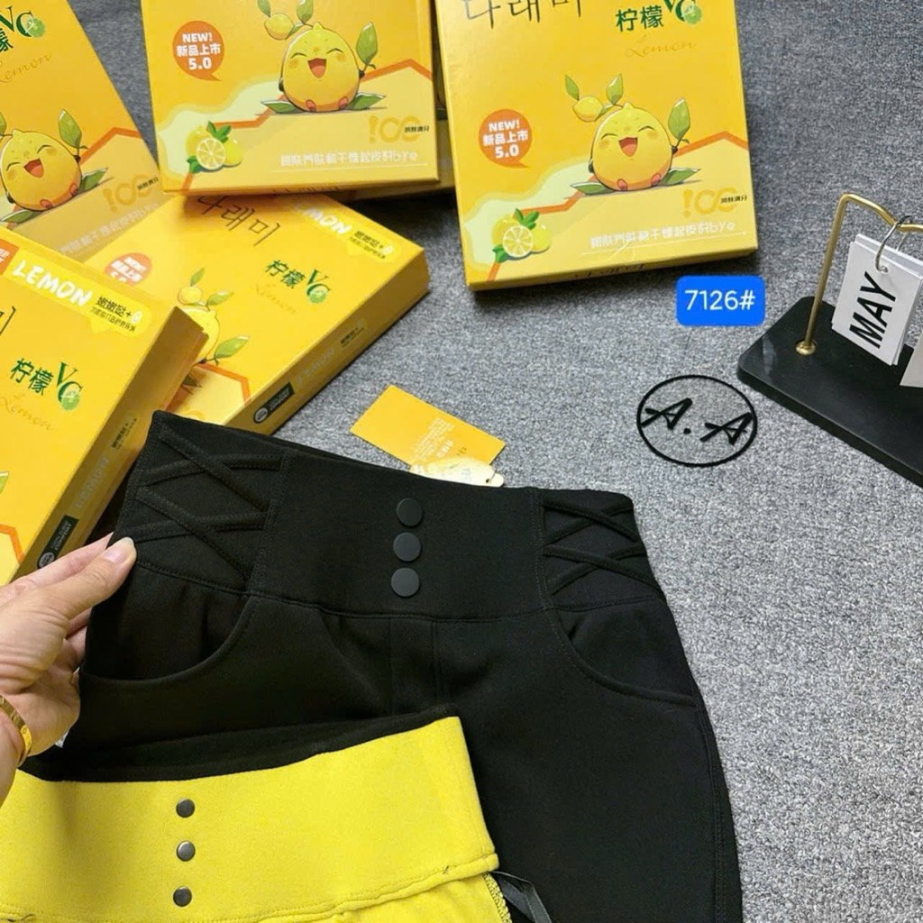 Quần cam 7126# lót nỉ vừa. hàng QC full hộp