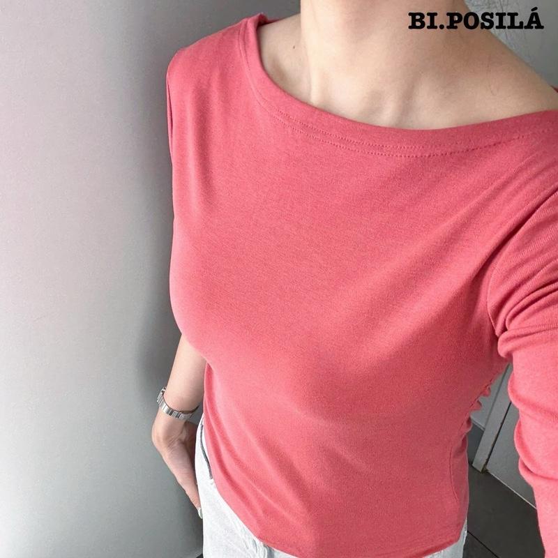 [A23-HÀNG MỚI VỀ] ÁO THUN NỮ CỔ THUYỀN TRƠN BASIC TAY LỠ FORM ÔM VỪA BI.POSILÁ VẢI COTTON BORIP CO GIÃN MỀM MỊN MÁT MẺ