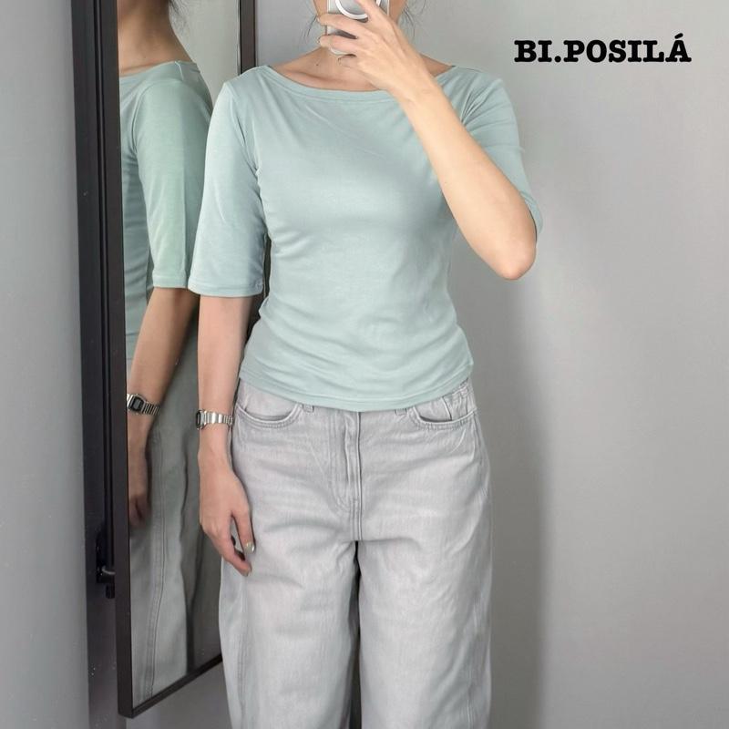 [A23-HÀNG MỚI VỀ] ÁO THUN NỮ CỔ THUYỀN TRƠN BASIC TAY LỠ FORM ÔM VỪA BI.POSILÁ VẢI COTTON BORIP CO GIÃN MỀM MỊN MÁT MẺ