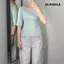 ÁO THUN NỮ CỔ THUYỀN TRƠN BASIC TAY LỠ FORM ÔM VỪA BI.POSILÁ VẢI COTTON BORIP CO GIÃN MỀM MỊN MÁT MẺ