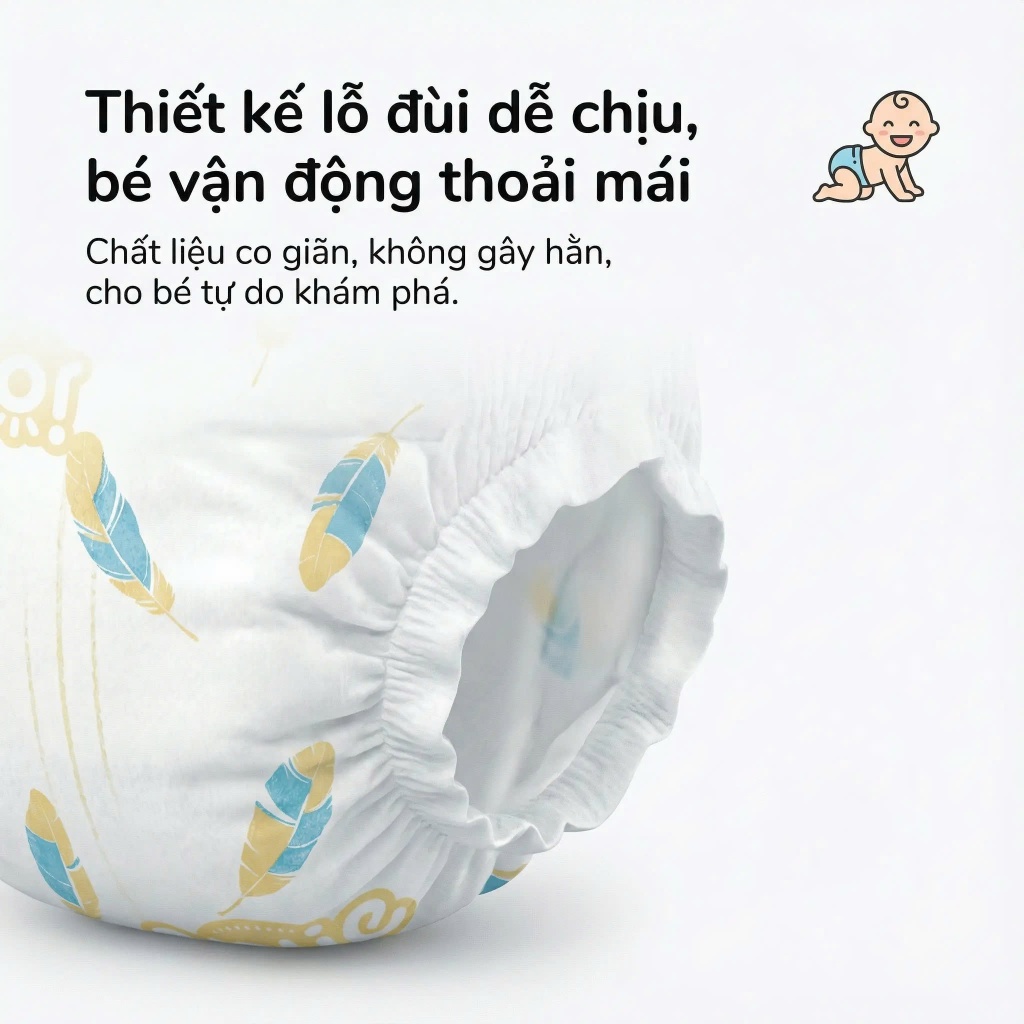 [100 miếng] Jolie Tã bỉm dán trẻ em size S/M/L– Khô thoáng, chống tràn