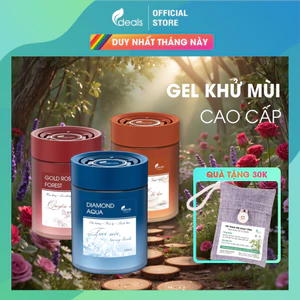 Gel Khử Mùi Tinh Dầu Nước Hoa Cao Cấp ECODEALS - Thơm Lâu 90 Ngày, Sang Trọng, An Toàn (1 lọ~ 10m2)