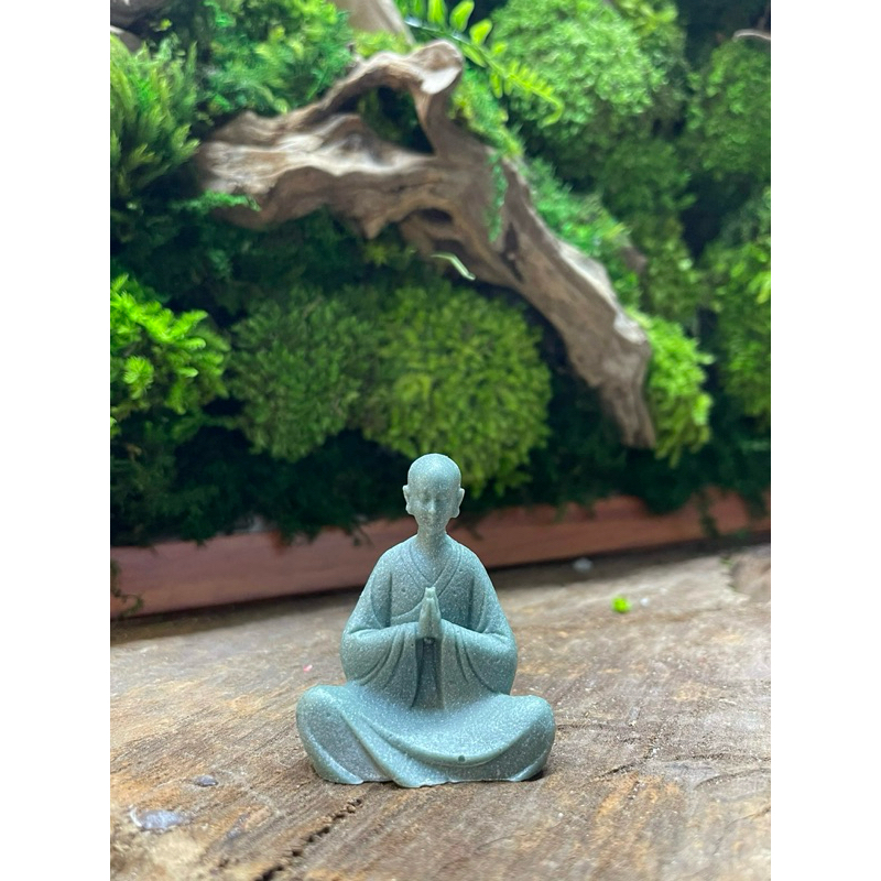 Mô Hình tượng thiền sư - tăng nhân decor tiểu cảnh