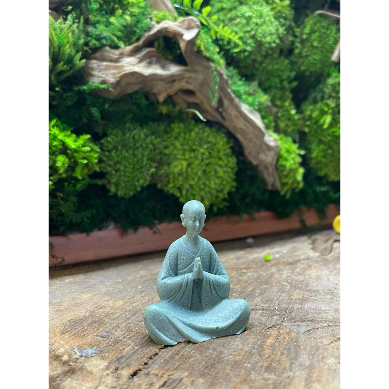 Mô Hình tượng thiền sư - tăng nhân decor tiểu cảnh