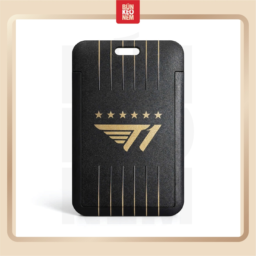 Bao Đựng Thẻ T1 / Card Holder Nhựa / Phiên Bản 6 Sao CKTG Đen Gold