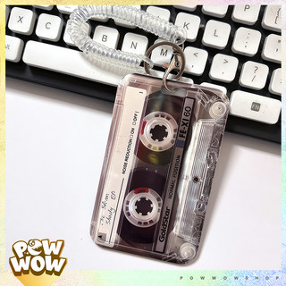 Bao Đựng Thẻ Nhân Viên Nhựa ABS Phong Cách Hình Băng Cát Sét Cassette Retro Vintage Phong Cách Cổ Điển Thú Vị