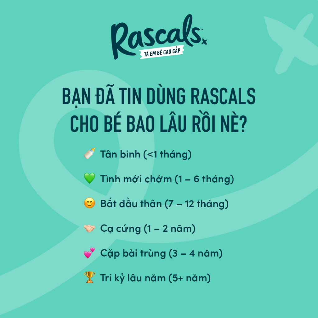 Thùng Jumbo 3 tã/bỉm Rascal Friend, thương hiệu Rascal and Friend NewZealand chính hãng
