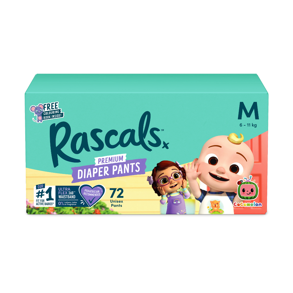 Tã quần cho bé Rascal and Friends Cocomelon bỉm cho bé cao cấp New Zealand thấm hút đến 12 tiếng