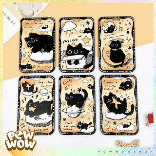 Bao Đựng Thẻ Nhân Viên Nhựa ABS Phong Cách Nhân Vật Hoạt HìnhHọa Tiết Mèo Đen Black Cat Trên Mây Cloud