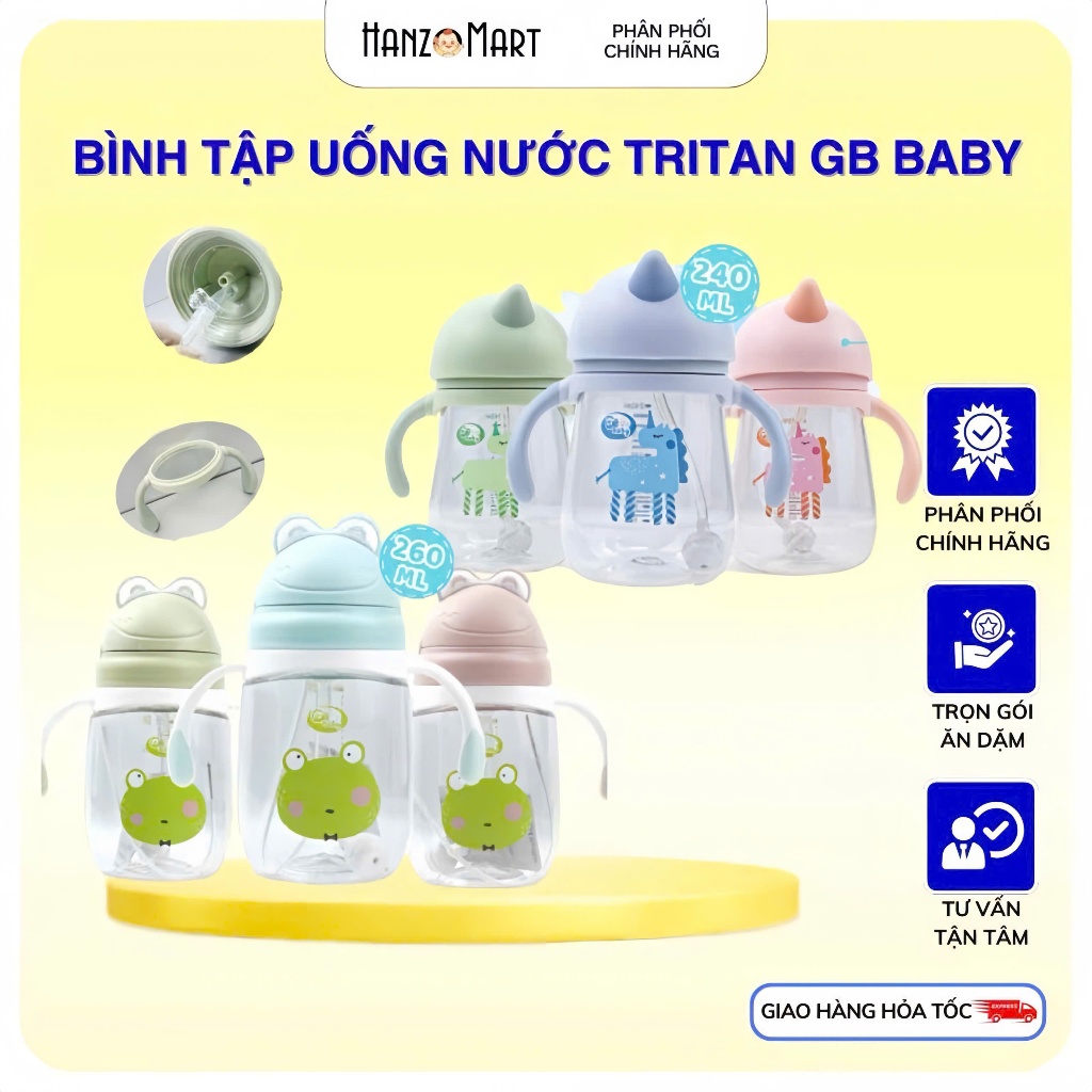 Bình uống nước cho bé TriTan Hàn Quốc GB - BaBy chống sặc