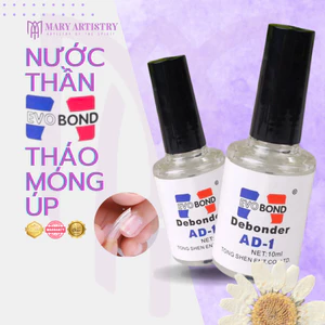 Nước Thần Tháo Móng Úp Evobond Debonder AD-1 10ml - Làm Mềm Keo, Làm Sáng Đá, Gỡ Móng Giả Dễ Dàng
