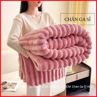 🌙NHẬP KHẨU🌙 Mền Lông Thỏ Dợn Sóng Rabbit Blanket Đắp Ấm, Dày Dặn, Chăn Lông 2m3x2m _Chăn Ga Sỉ HCM