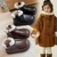 Giày Cao Cổ Cho Bé - Bót Cổ Lông Da PU Thiết Kế Khóa Kéo Tiện Lợi Cho Bé Gái Khóa Kéo Tiện Lợi TH Kids