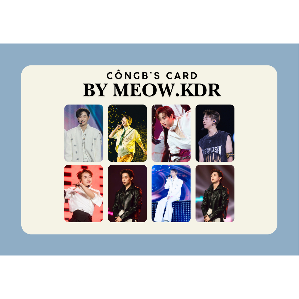 set card bo góc CôngB/CONGB siêu cấp đẹp trai - Anh trai say hi