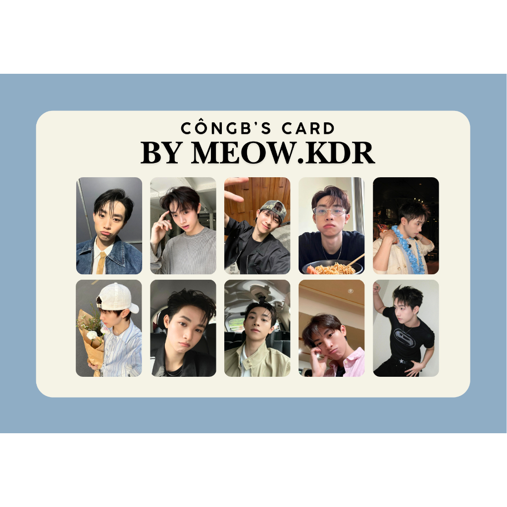set card bo góc CôngB/CONGB siêu cấp đẹp trai - Anh trai say hi