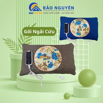 Gối Ngải Cứu Chườm Nóng, Gối Thảo Dược Ngải Cứu Kê Cổ Gối Đầu, Gối Ngải Cứu Cắm Điện Chống Nhức Mỏi,Gối Điện(Bảo Nguyên)