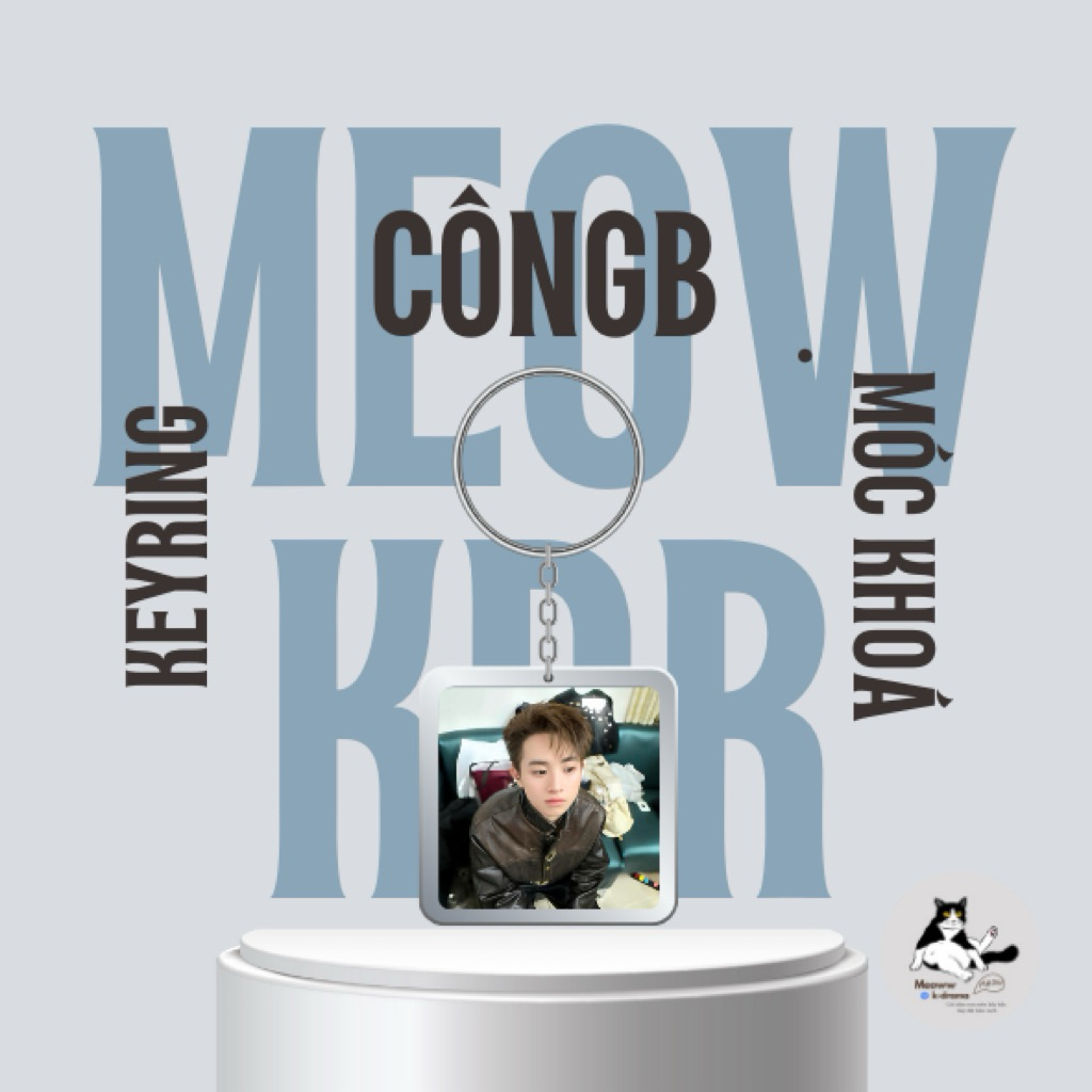 Móc khoá/Keyring CôngB/CONGB siêu cấp đẹp trai - Anh trai say hi