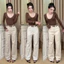 YURI JEANS -( Mã43)Quần Jean Nữ Ống Suông Màu trắng be nâu May viền Túi Cuốn Mã43