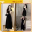 Đầm Body Nữ Tay Ngắn Cổ Vuông, Đầm Nữ chất thun tăm Dáng Dài phong cách Hàn Quốc siêu xinh