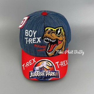 [ 4-10 TUỔI ] NÓN KẾT KHỦNG LONG T-REX CHO TRẺ EM - MŨ LƯỠI TRAI KHỦNG LONG CUTE CHO BÉ TRAI