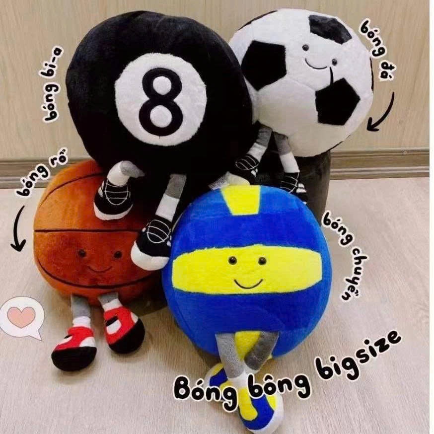 Gấu Bông Bóng Đá - Rổ - Chuyền - Bi-a - Gấu Bông Hình Quả Bóng, Gấu Bông  Tặng Bạn Trai, Người Yêu , Bạn Bè | Shopee Việt Nam