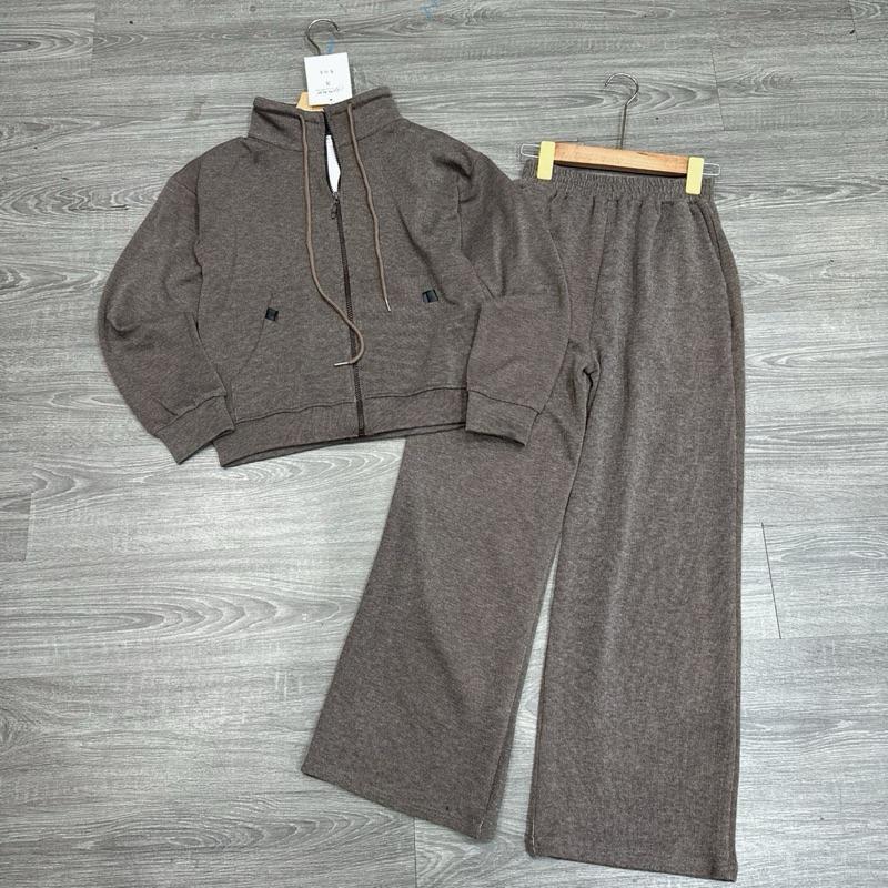 2026. [KHOÁ HOODIE]. Sét LEN LÔNG THỎ áo dài tay+ quần suông. Đủ size SMLXL 40kg- 70kg