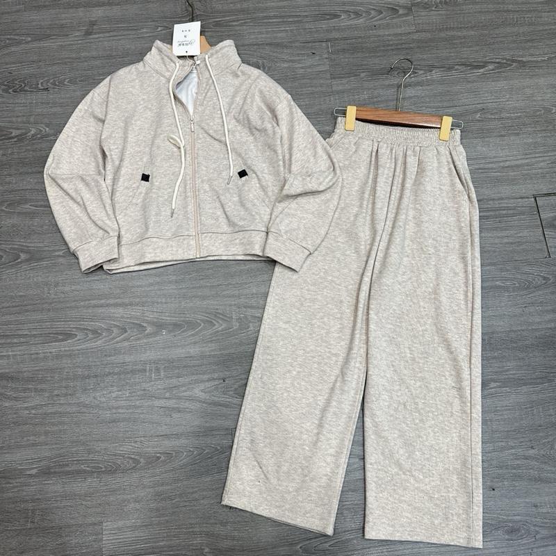 2026. [KHOÁ HOODIE]. Sét LEN LÔNG THỎ áo dài tay+ quần suông. Đủ size SMLXL 40kg- 70kg