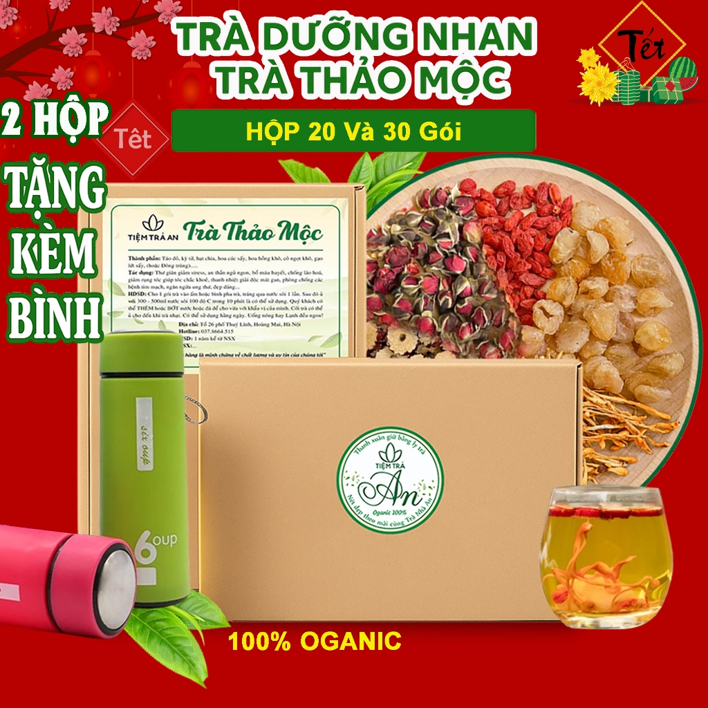 Trà Thảo Mộc Đông Trùngũ Vị - Hình ảnh thực tế