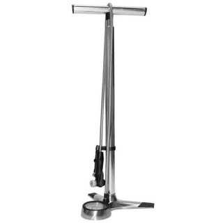 Bơm Sàn Đa Năng All In One Cho Xe Đạp GIYO GF-15SS Thân Nhôm 6063, Nút Xả Nhanh, Max 300 PSI/20bar, Bơm Được Phuột