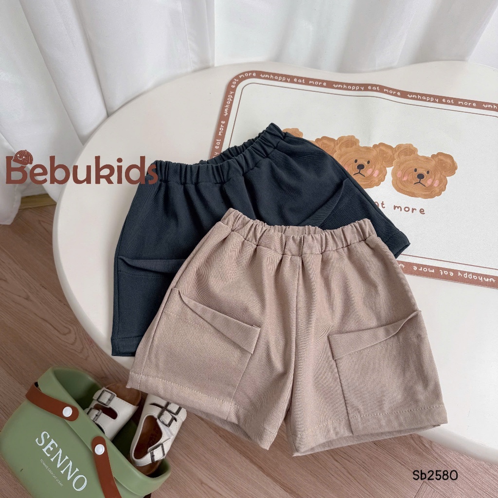 Set polo cổ dệt phối tay viền nổi Bebukids chất liệu cotton phối quần kaki  co giãn cho bé 8-21kg
