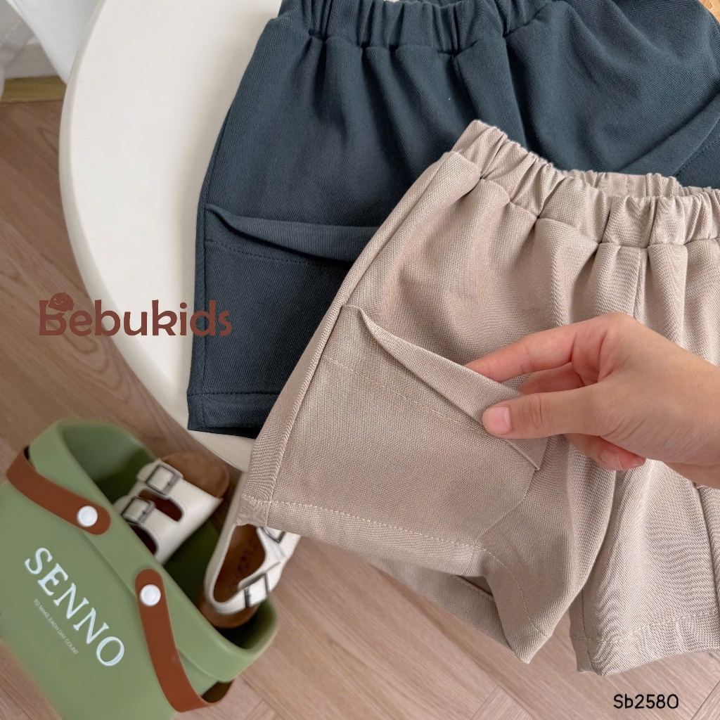 Set polo cổ dệt phối tay viền nổi Bebukids chất liệu cotton phối quần kaki  co giãn cho bé 8-21kg