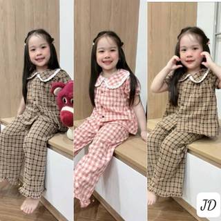 Bộ Kẻ Caro quần dài thu đông chất thô mền mại ( MSA15 )