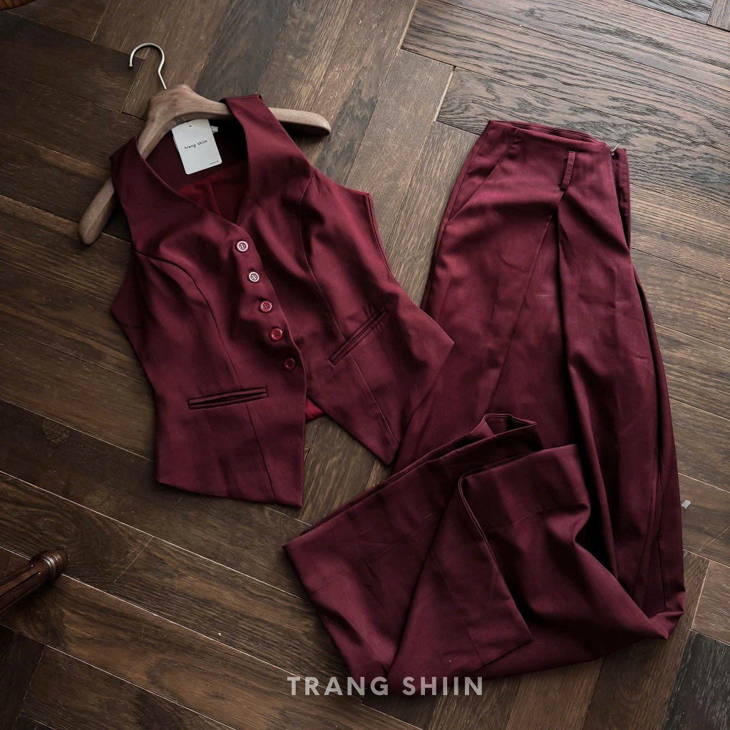 Set bộ nữ tuyết mưa cao cấp form dài sang trọng, thiết kế thanh lịch, tôn dáng, mặc đi làm dự tiệc