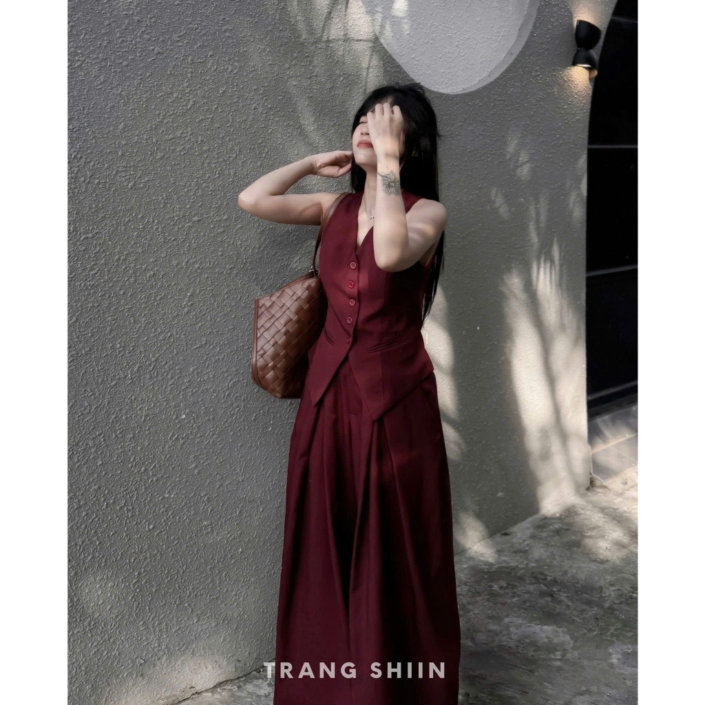 Set bộ nữ tuyết mưa cao cấp form dài sang trọng, thiết kế thanh lịch, tôn dáng, mặc đi làm dự tiệc
