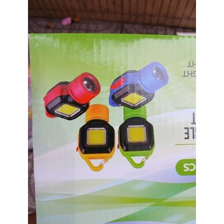 Đèn Pin Led Mini Siêu Sáng COB - Đèn Pin Móc Khóa Dùng Mở Nắp Chai Đa Năng ,Tích điệ và Nhấp Nháy - Sạc Usb