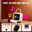 Loa Bluetooth kèm 2 Micro Kinyo K26, nhỏ gọn, tích hợp màn hình - Hàng chính hãng