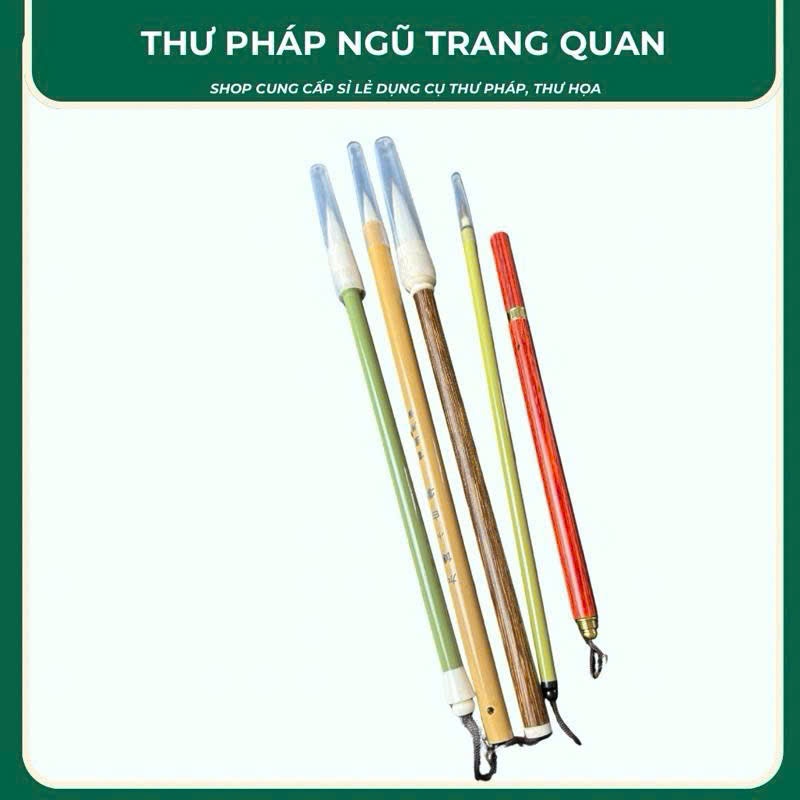 Bộ compo giấy xuyến bút lông và màu vẽ tranh thuỷ mặc
