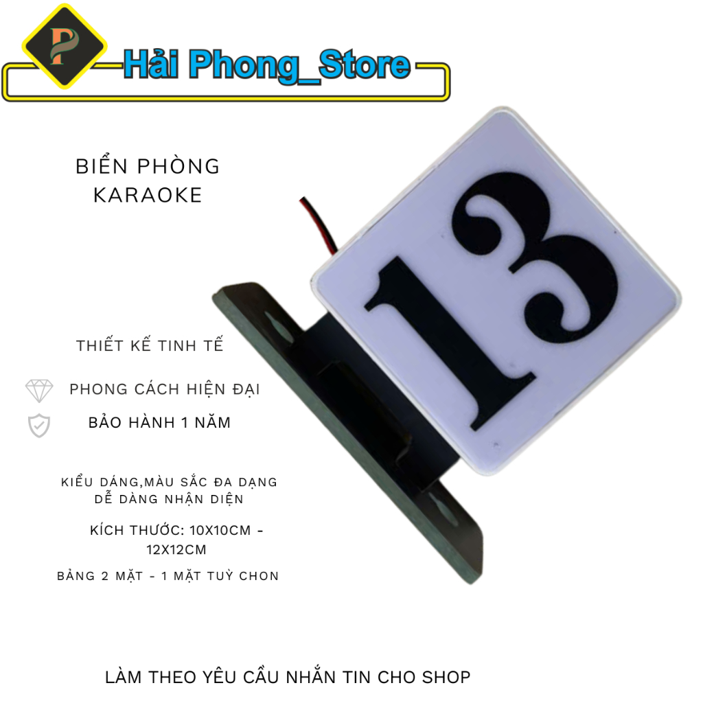 Biển Số Phòng Karaoke Gắn Tường Có Đèn LED – Thiết Kế Hiện Đại, Dễ Nhận Diện | Hải Phong_ Store | BigBuy360 - bigbuy360.vn