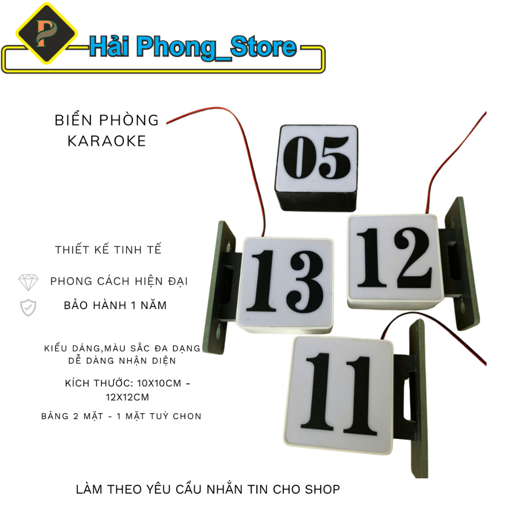 Biển Số Phòng Karaoke Gắn Tường Có Đèn LED – Thiết Kế Hiện Đại, Dễ Nhận Diện | Hải Phong_ Store | BigBuy360 - bigbuy360.vn