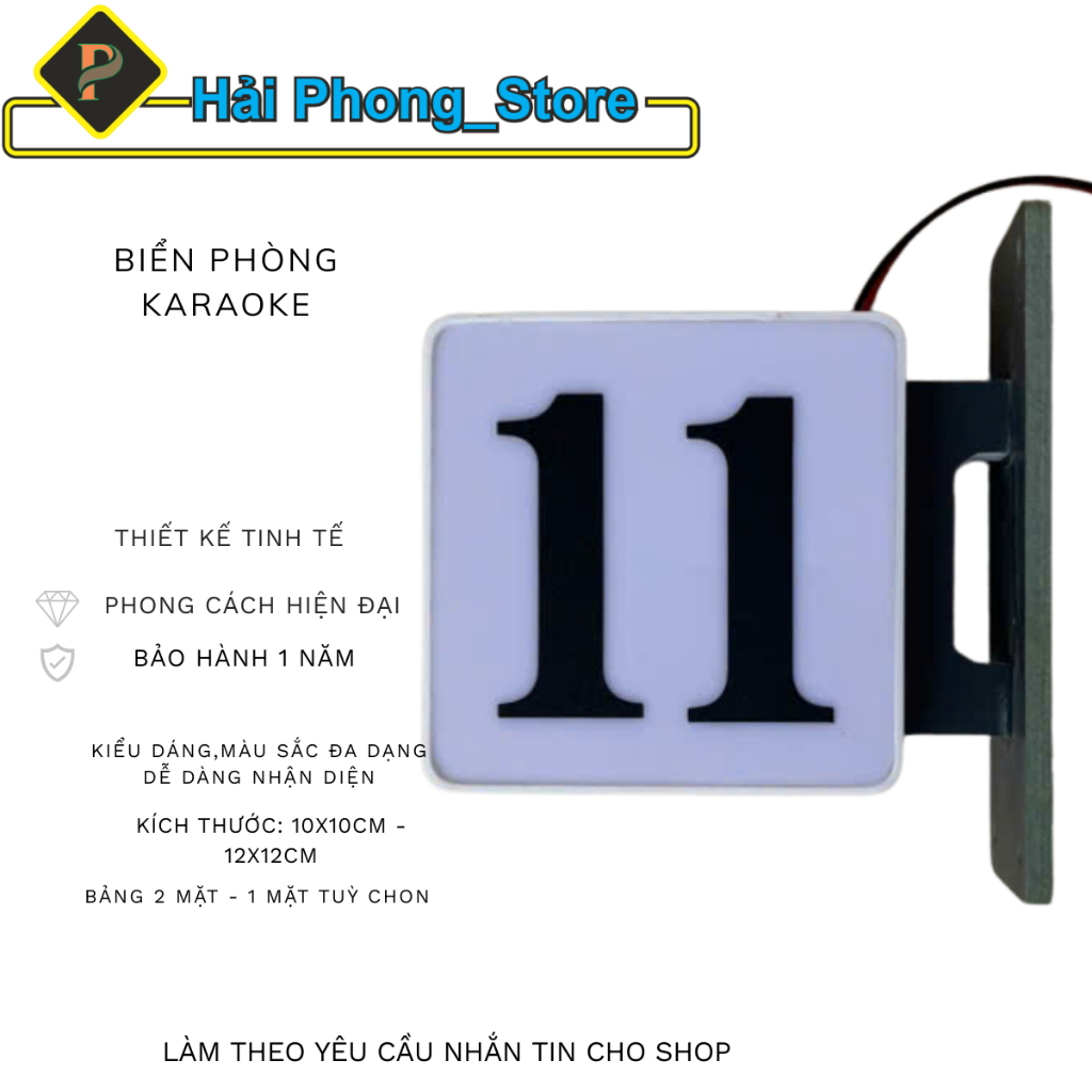 Biển Số Phòng Karaoke Gắn Tường Có Đèn LED – Thiết Kế Hiện Đại, Dễ Nhận Diện | Hải Phong_ Store | BigBuy360 - bigbuy360.vn