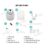 Bàn Là Hơi Nước Cây Đứng QCOOKO QO-GS758 Công Suất 1800W, Bàn ủi hơi nước cầm tay ủi mọi loại vải